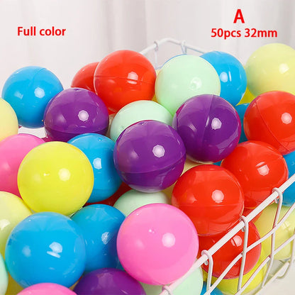 50Pcs Clear Plastic Capsules 32mm | Surprise Toy Containers for Vending Machines