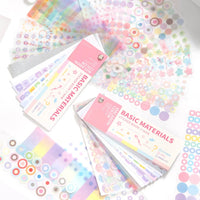 Colorful Dot Stickers for Journaling and Scrapbooking | 30pcs Paper Sticker Pack