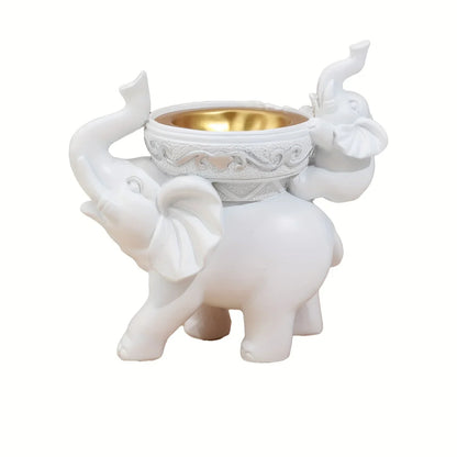 Figurine d'éléphant, plateau à bonbons amusant, vide-poche, table de décoration d'intérieur, figurine, articles divers, conteneurs, accessoires, boîte de rangement, bureau, b