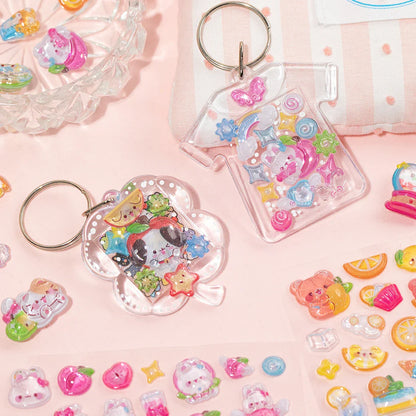 Mr.Paper 3D Relief Bead Stickers | Sweet Candy Party Series Kawaii Decor