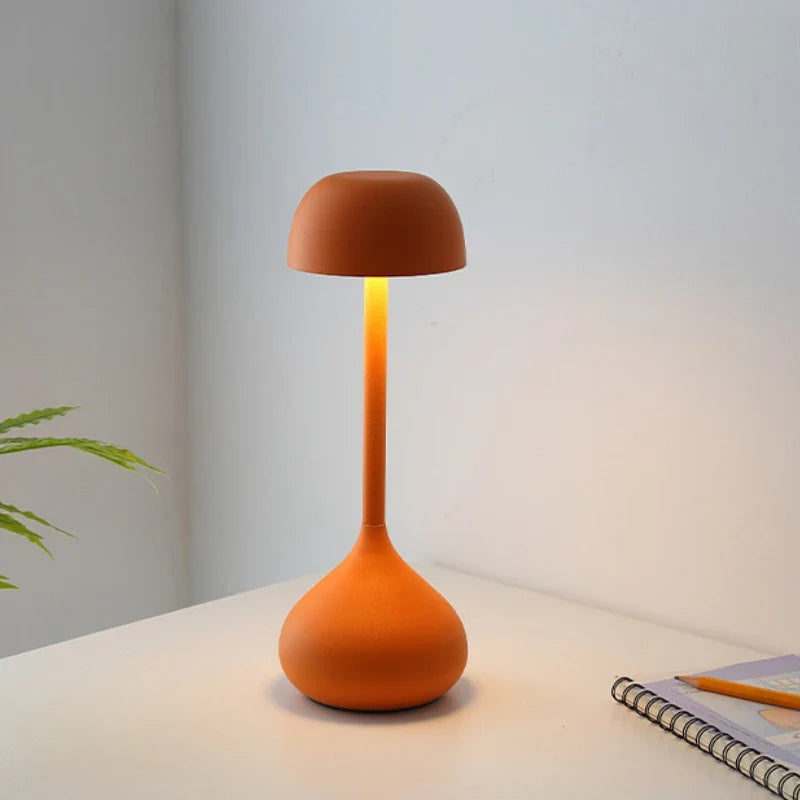 Touch Dimmable Mushroom Table Lamp | Portable Rechargeable Desk Night Light