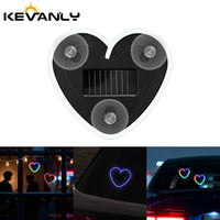 Solar Powered Heart Neon Light | Car Ambient LED Lamp