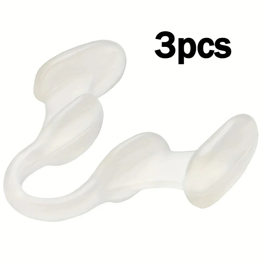 Lot de 3 écarteurs nasaux en silicone pour le sommeil | Aide naturelle anti-ronflement pour un meilleur sommeil
