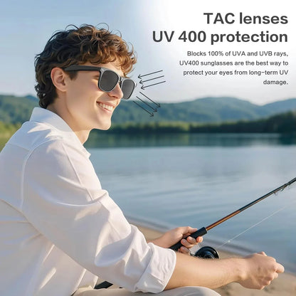 AI Smart Camera Glasses Photo Video Recording Translation Bluetooth Call Sunglasses