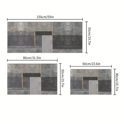 VIKAMA Minimalist Geometric Rugs Ideal For Hallways, Kitchen Mats, And Entrance Hall Doormats Durable And Easy-Care Home Décor