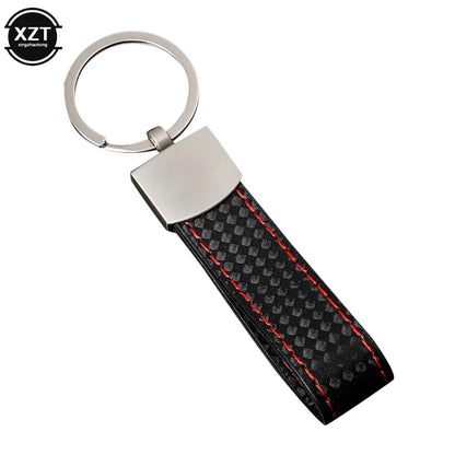 WYMECT Leather Car Keychain | Stylish Key Ring for Audi VW BMW