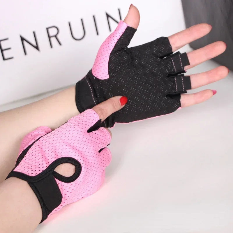 Fingerless Gym Gloves | Breathable Weightlifting Gloves with Gel Pads for Men and Women