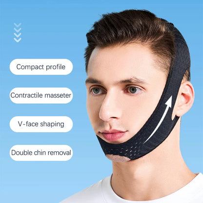 V Visage Shaper Massageur Lifting Anti Rides Rouge Soins Double Menton Bandage Mince Visage Soins Beauté Santé Minceur Pour Homme