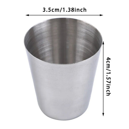 6Pcs/set Outdoor Practical Travel Stainless Steel Cups Mini Set Glasses For Whisky Wine With Case Portable Drinkware