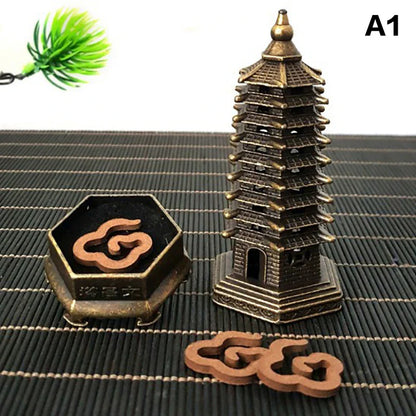 Alloy Lucky Incense Burner Bowl Incense Holder With Handle | Ancient Style Yoga Meditation Home Office Decor
