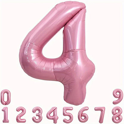 Pink Foil Number Balloon 40 inch | Birthday Party Decor