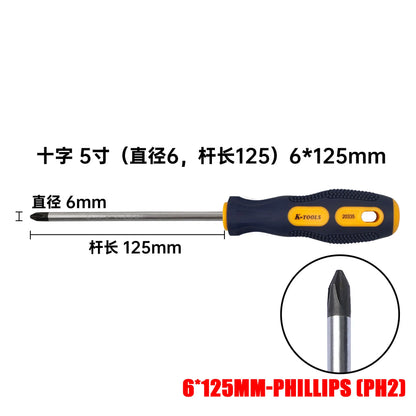 6 in 1 Magnetic Screwdriver Set | PH0 PH1 PH2 Phillips and Slotted Screw Driver