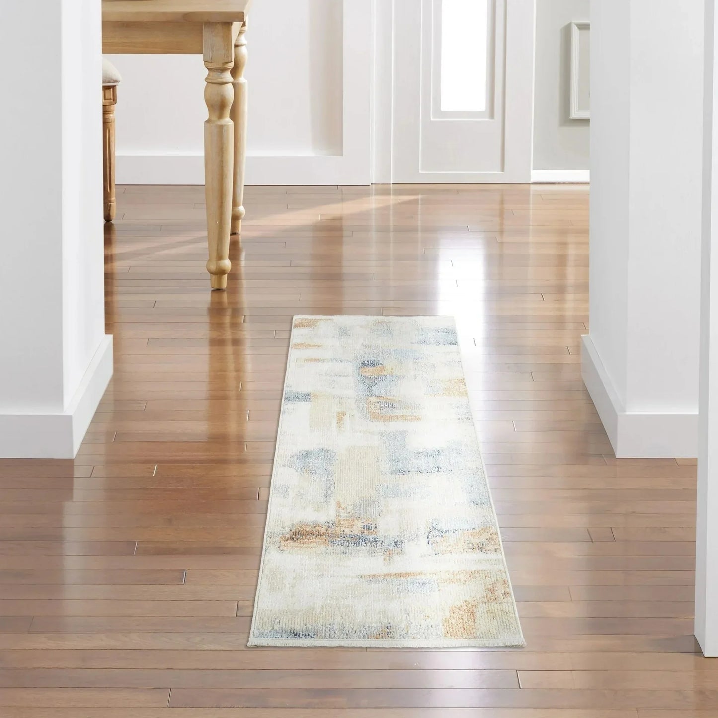 VIKAMA Tapis en velours cristal bohème, résistant à la saleté et facile d'entretien, tapis de couloir complet, tapis de balcon, décoration intérieure