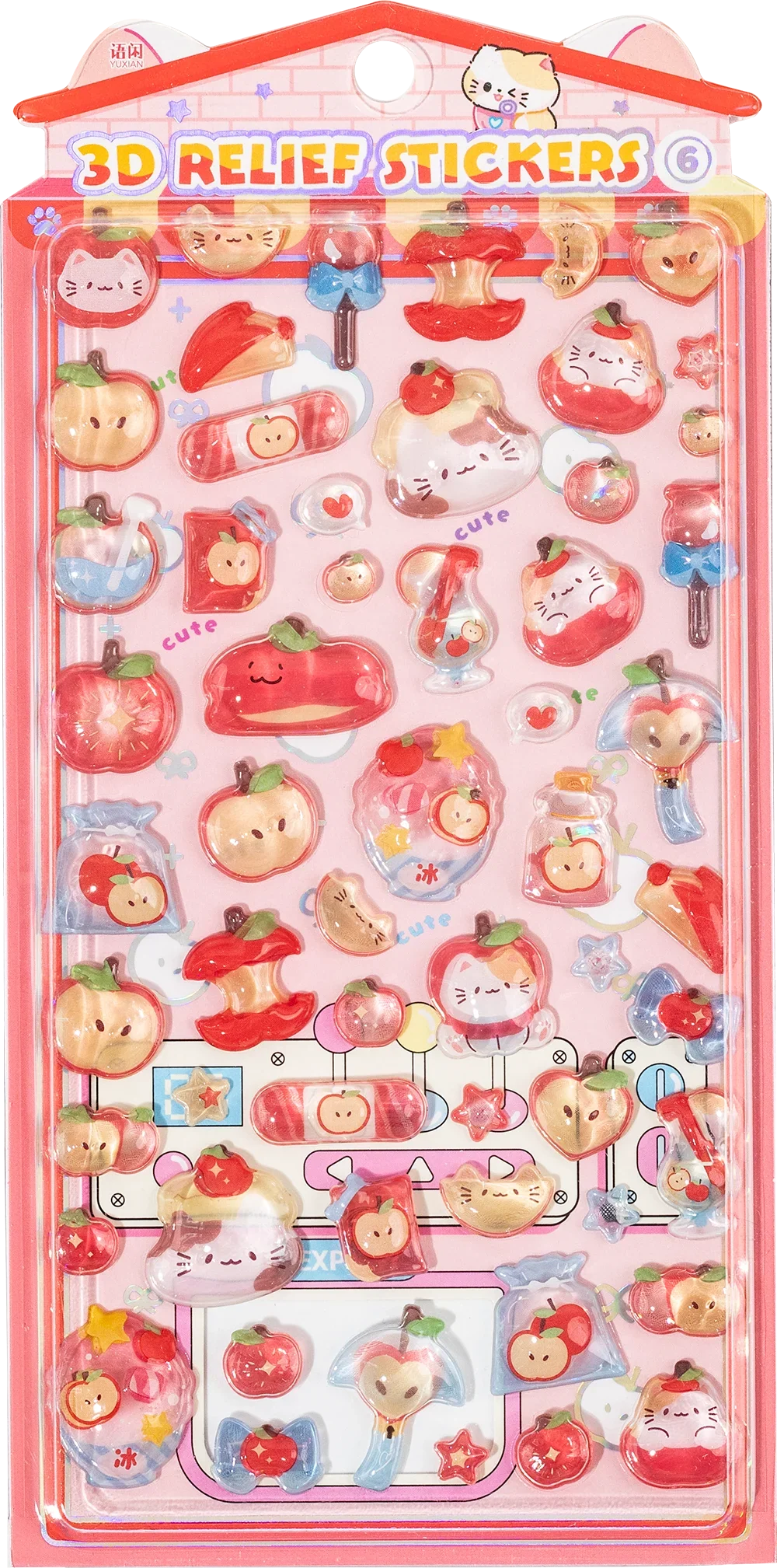 3D Food Stamping Seal Sticker | Japanese Anime Decorative Craft Stickers for Kids