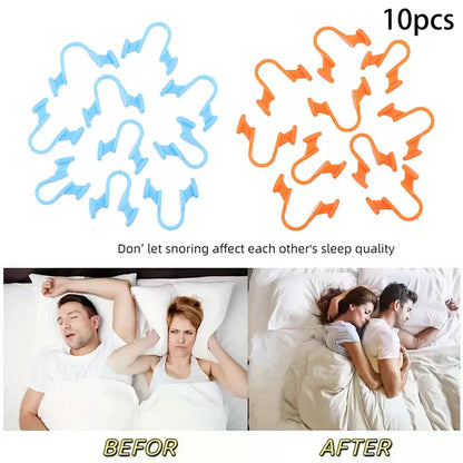 10Pcs Anti Snoring Nose Dilator | Silicone Nasal Clip for Better Breathing