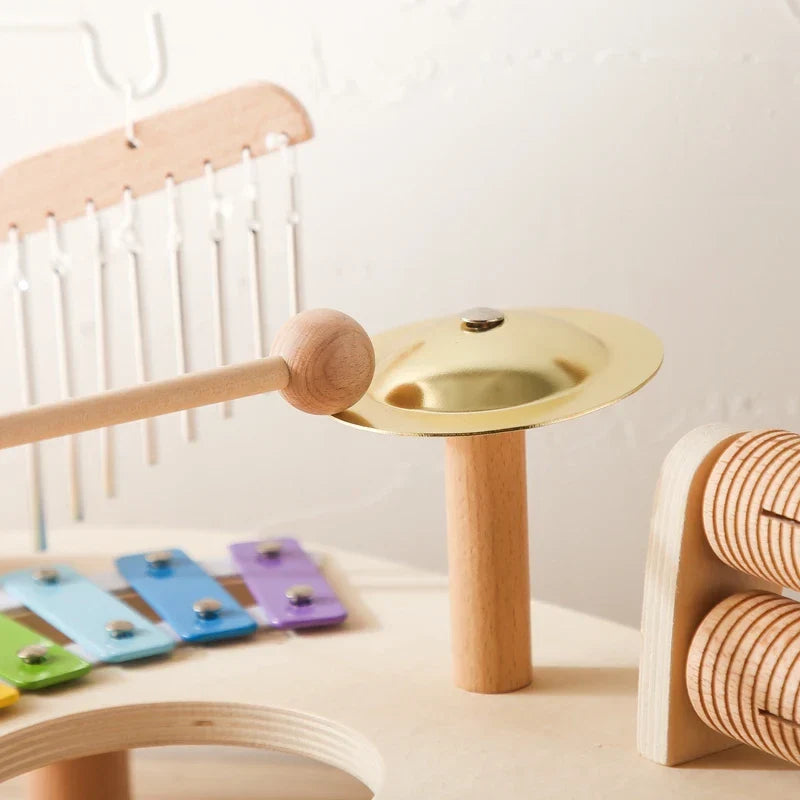 Montessori Baby Music Table Wooden Xylophone Educational Toy Gift