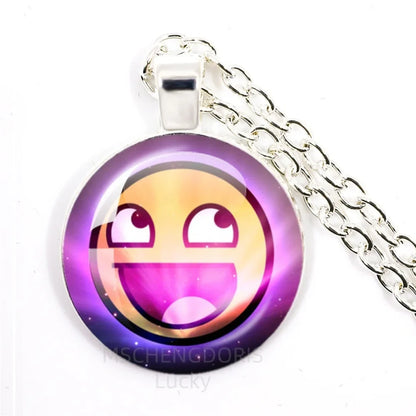 Funny Meme Cartoon Pendant Necklace | Unisex Fashion Jewelry Gift