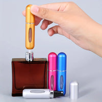 5ml Round-Head Perfume Refill Bottle | Bottom-Fillable Mini Press Spray