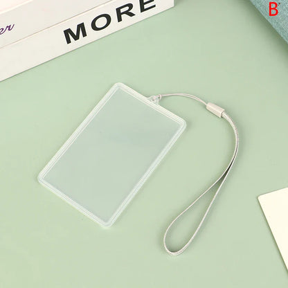 Waterproof Transparent Card Cover | Bus Pass ID Holder with Lanyard