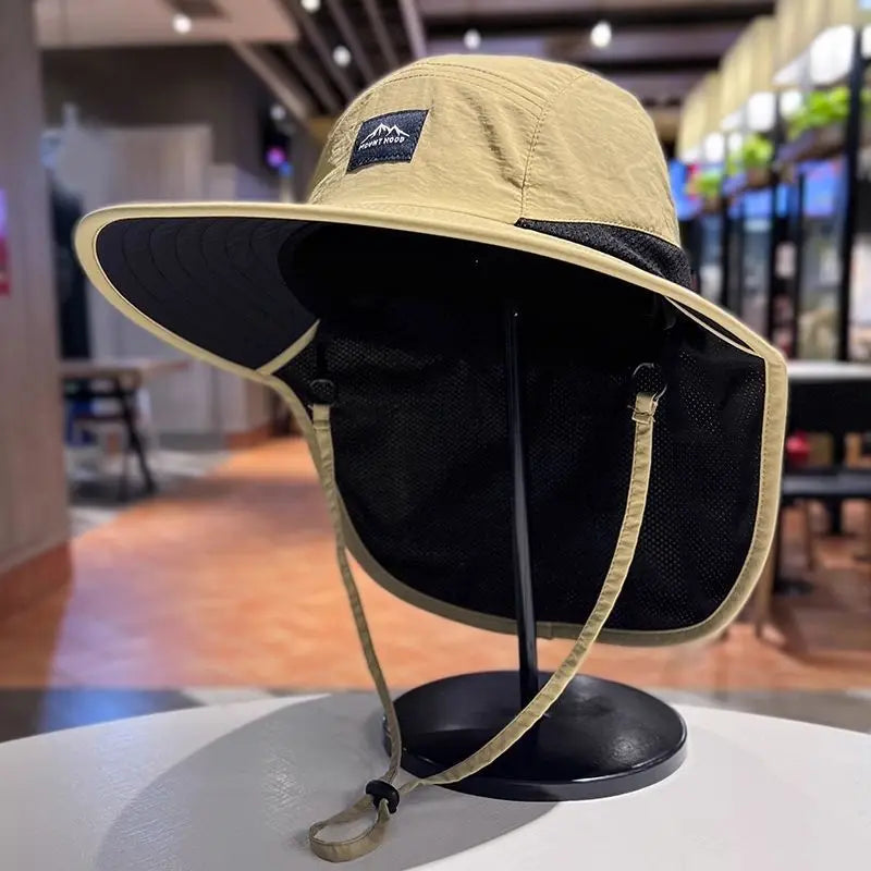 Sun Protection Fisherman Hat for Men and Women | UV Blocking Neck Flap