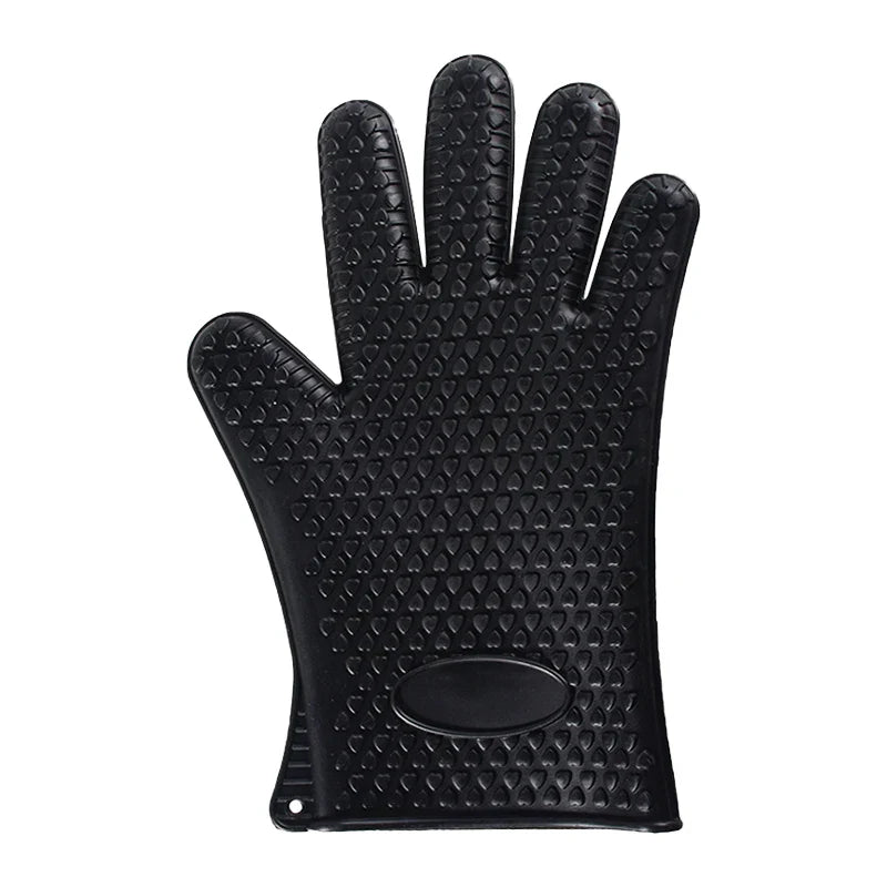 Manique en silicone | Gants résistants à la chaleur avec protection complète des doigts et des poignets