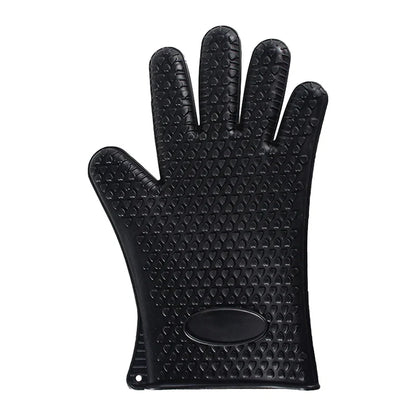 Manique en silicone | Gants résistants à la chaleur avec protection complète des doigts et des poignets