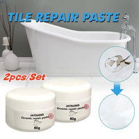 White Porcelain Repair Kit | Ceramic Repair Paste for Tubs, Tiles, Toilets, and Sinks