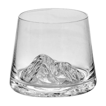 Verre à whisky Tasse à thé haut de gamme Tasse en verre à fond iceberg Tasse à vin étranger Tasse à bière