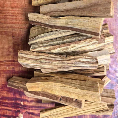 Natural Sandalwood Incense Sticks | Hand-Split Wood Strips for Meditation and Stress Relief