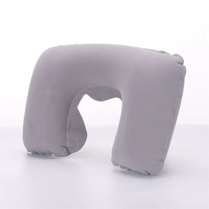 Portable Inflatable Travel Neck Pillow | U-Shape Air Cushion for Airplane