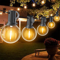 G40 Solar String Lights Outdoor 8 Modes Globe Bulb Waterproof Patio Garden Decor