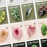 Simulated Plant Mushroom Magnetic Refrigerator Sticker Creative Gift Simulated Leaf Flat Refrigerator Sticker Home Decoration