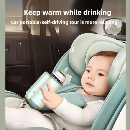 Portable Baby Bottle Warmer USB Travel Milk Warmer with LCD Temperature Control