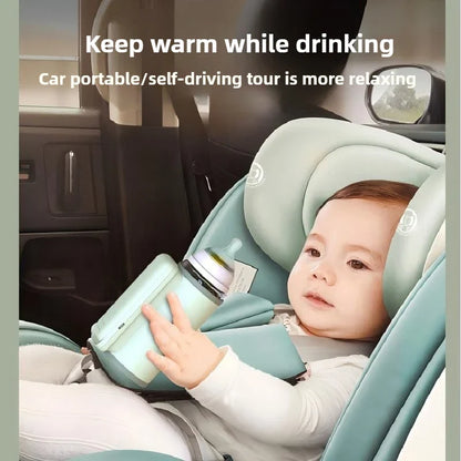 Portable Baby Bottle Warmer USB Travel Milk Warmer with LCD Temperature Control