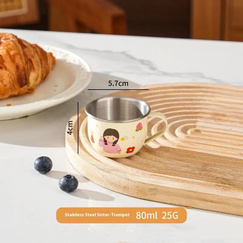 Kids Stainless Steel Cup | Anti-Scalding Mini Mug for Toddlers