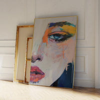 Modern Abstraction Vibrant Figures Guilty Art Painting Print Poster Canvas For Living Room Bedroom Gallery Wall Art Home Decor