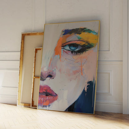 Modern Abstraction Vibrant Figures Guilty Art Painting Print Poster Canvas For Living Room Bedroom Gallery Wall Art Home Decor
