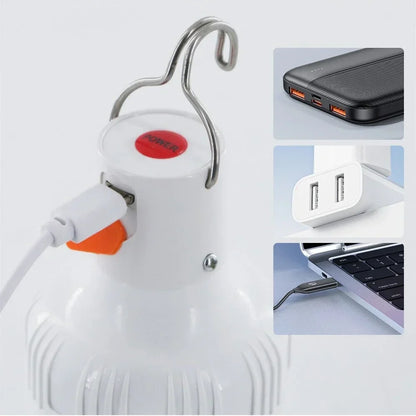 60W/30W USB Rechargeable LED Camping Lantern | Emergency Outdoor Lighting