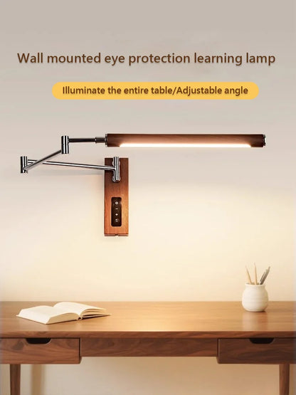 French Vintage Plug In Wall Sconce Adjustable Arm Bedside Reading Light