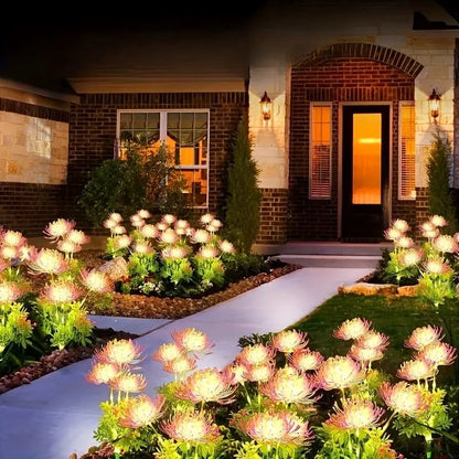 Outdoor Solar Garden Lights Flower Yard Lawn Courtyard Decoration Waterproof LED