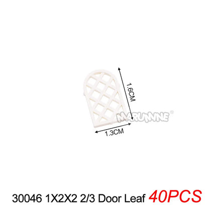Marumine Window and Door Building Blocks | Compatible City House Parts Set