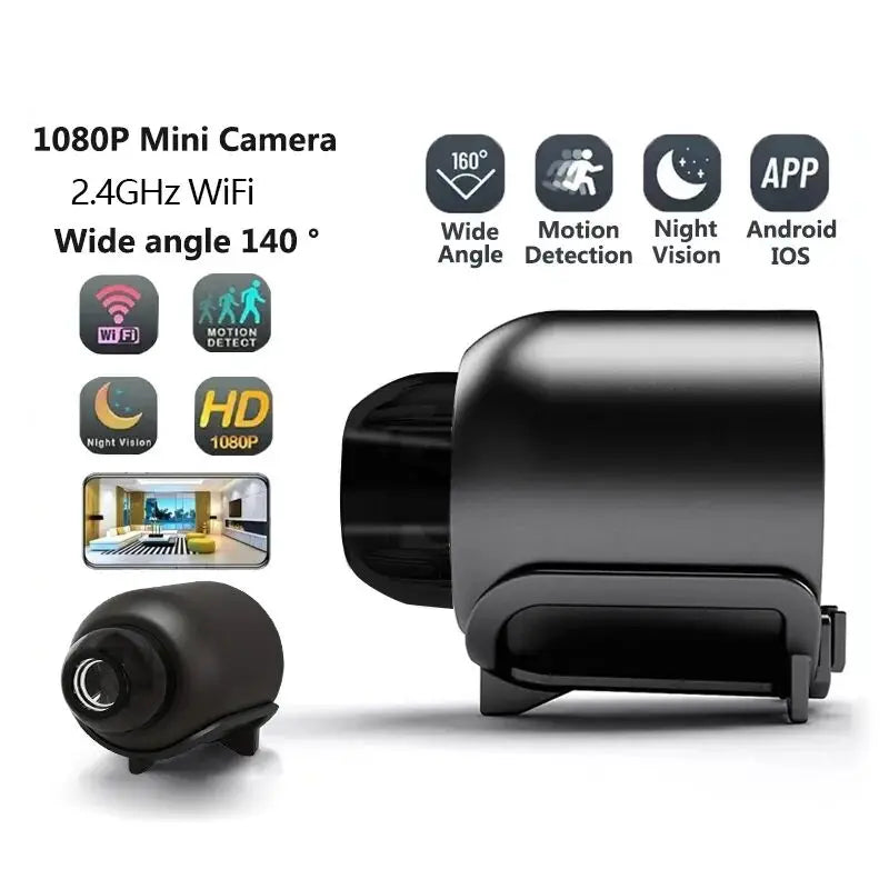 X5Mini 1080P Wireless Security Camera – Night Vision, Motion Detection, Portable
