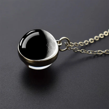 Solar System Galaxy Pendant Necklace | Unisex Astronomy Jewelry Gift