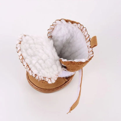 Pet Snow Boots for Small Dogs | Warm Cotton Boots with Non-Slip Rubber Soles