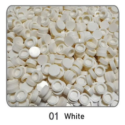 1000Pcs Tile 1x1 Round Building Blocks | 52 Color DIY Educational Creative Toy Set