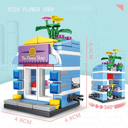 Stackable Building Blocks Toy 8 Pieces | City Street View Set for Kids