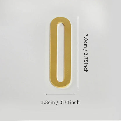 Golden Door Number with Magnets 7cm Metal House Number Apartment Door Number for Outdoor Hotel Home Mailbox Label
