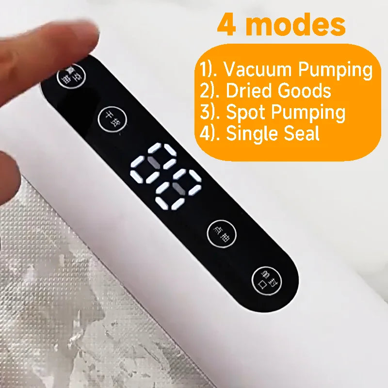 Food Vacuum Sealer Machine for Food Storage Kitchen Vacuum Packer and Bag Sealer