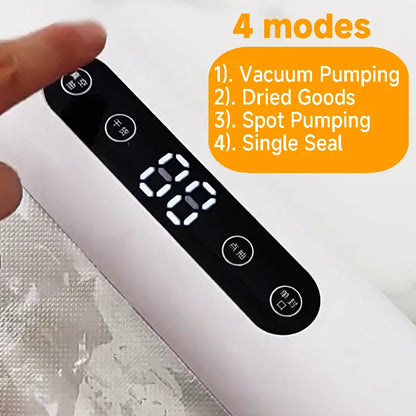 Food Vacuum Sealer Machine for Food Storage Kitchen Vacuum Packer and Bag Sealer