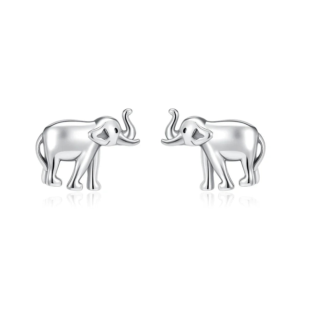 2026 New 925 Silver Elephant Cherry Blossom Butterfly Heart Earrings | Fine Jewelry for Women